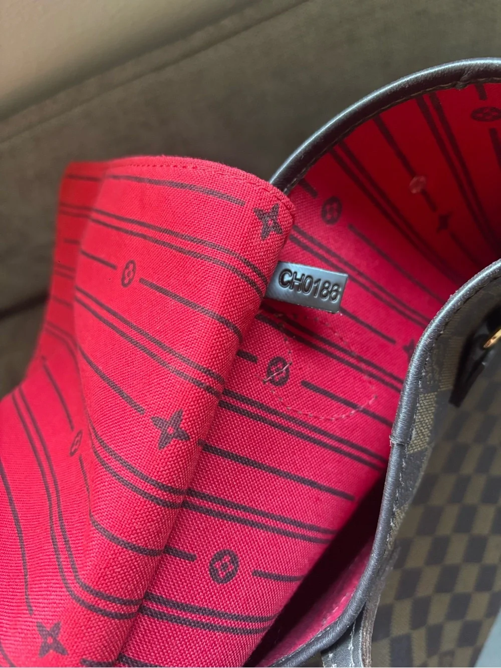 Louis Vuitton Brown Checkerboard Tote